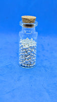 50g Pure Silver Granules in Glass Bottle - .999 Fine Silver